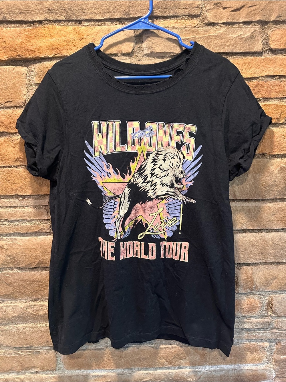 Black Wild Ones Band Tee Size L